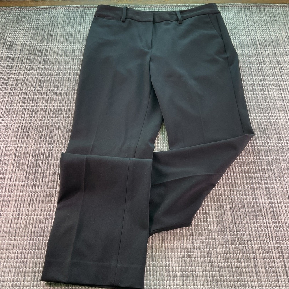 Talbots Barely Boot Pants 4P Black Trousers Womens Petite Bootcut Stretch JO1804